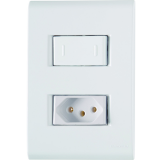 Cj Interruptor Paralelo + Tomada 10a Tramontina Liz